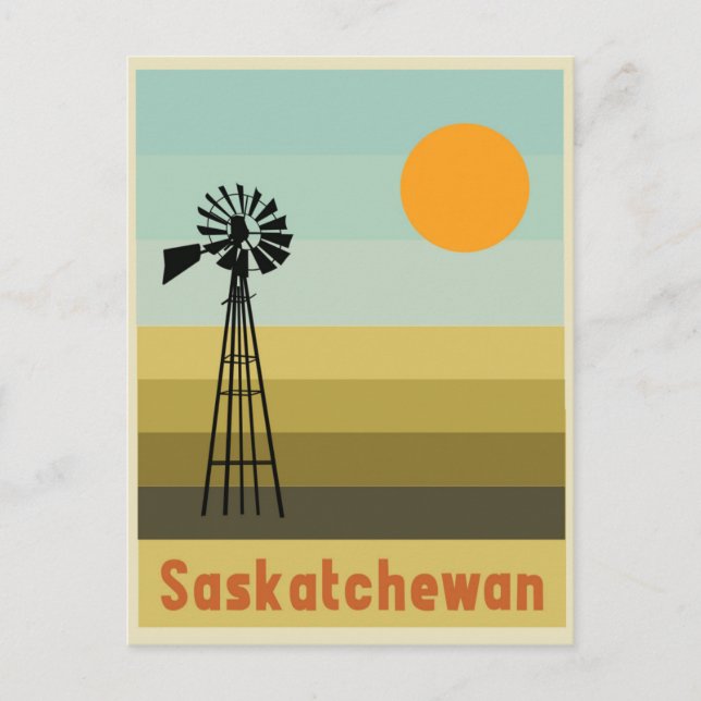 Cartão Postal Saskatchewan Canada (Frente)