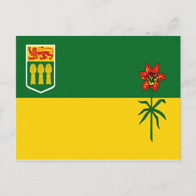 Cartão Postal Saskatchewan Flag (Frente)