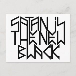 Cartão Postal Satã é o novo preto nº 3 (preto)