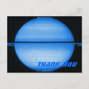 Cartão Postal Saturno Light Show Obrigado Cartão-Postal