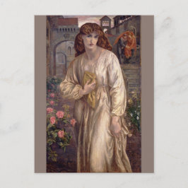 Cartão Postal Saudação de Beatrice por Dante Gabriel Rossetti