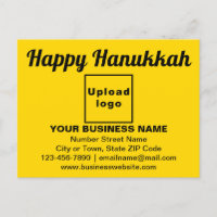 Saudação de Hanukkah de Negócios no Cartão-Postal 