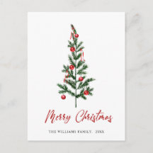 Saudação de Natal de Pinho Elegante Minimalista