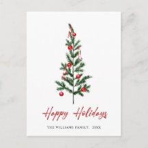 Saudação de Natal de Pinho Elegante Minimalista