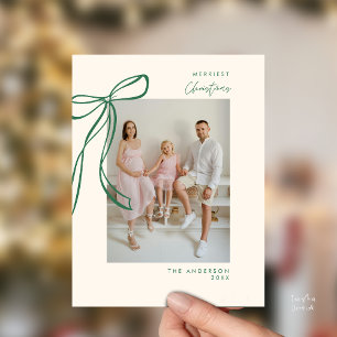 Cartão Postal Saudação de Natal para a Família de Arcos Verdes M