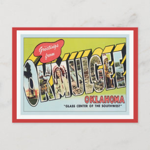 Cartão Postal Saudação De Okmulgee Oklahoma