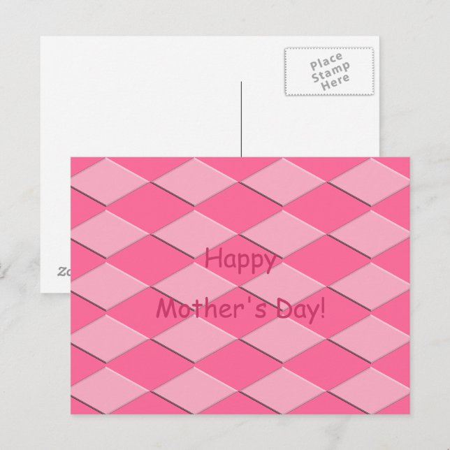 Cartão postal - Saudação do Dia das Mães (Frente/Verso)