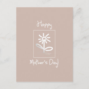 Cartão Postal Saudação do Dia de as mães Floral Whimsical