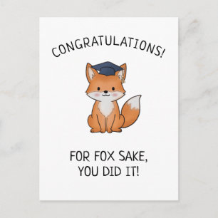 Cartão Postal Saudação Engraçada de Formatura de Graduado Novo P