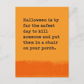 Cartão Postal Saudação Humorística de Halloween