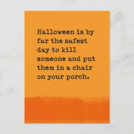 Cartão Postal Saudação Humorística de Halloween
