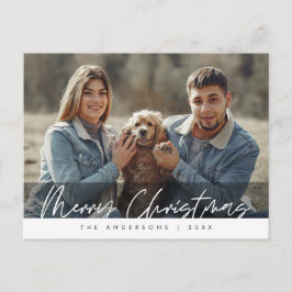 Cartão Postal Saudação Moderna, Feliz Posto de Fotos da Família 