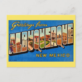 Cartão Postal Saudação Vintage Albuquerque NM