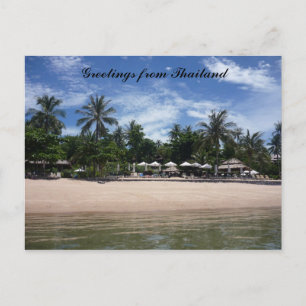 Cartão Postal saudações à praia tailandesa