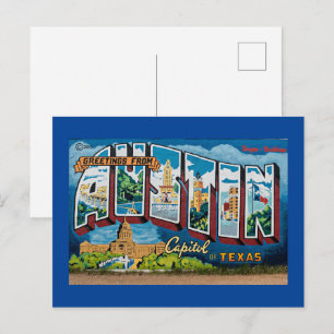Cartão Postal Saudações, Austin, Texas