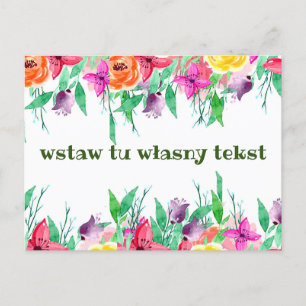 Cartão Postal Saudações cartazes poloneses karta okolicznościowa