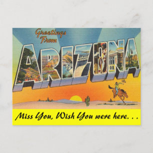 Cartão Postal Saudações da Arizona