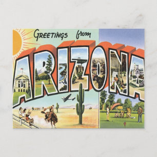 Cartão Postal Saudações Da Arizona