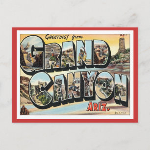 Cartão Postal Saudações Da Arizona Grand Canyon