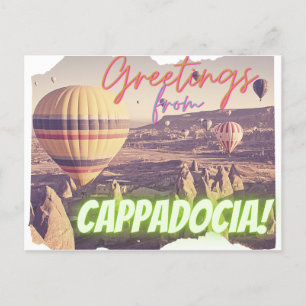 Cartão Postal Saudações Da Cappadocia Turquia