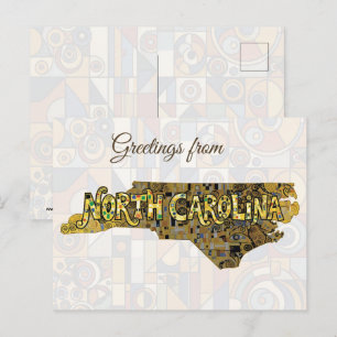 Cartão Postal Saudações da Carolina do Norte