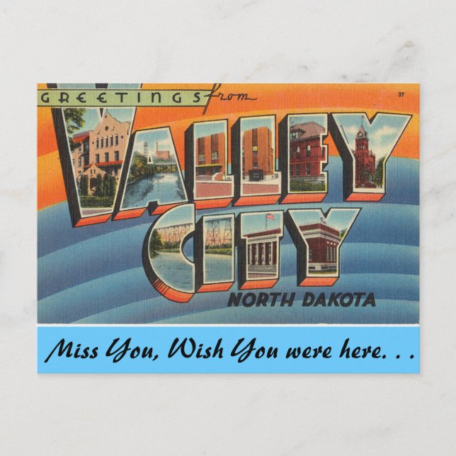 Cartão Postal Saudações da Cidade do Vale (Frente)