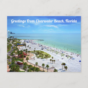 Cartão Postal Saudações Da Clearwater Beach, Cartão-Postal Da Fl