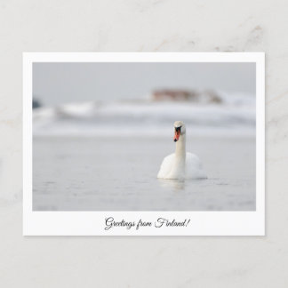 Cartão Postal Saudações da Finlândia!