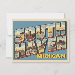 Cartão Postal Saudações da Flórida Vintage