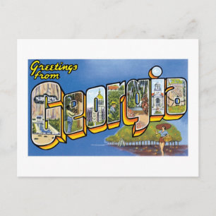 Cartão Postal Saudações da Geórgia!