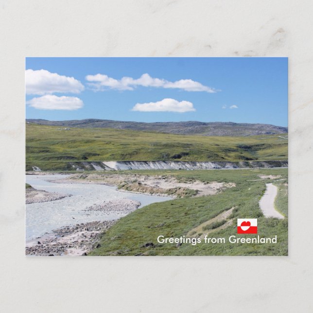 Cartão Postal Saudações da Gronelândia 224 (Frente)