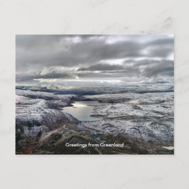 Cartão Postal Saudações da Gronelândia 6 (Frente)