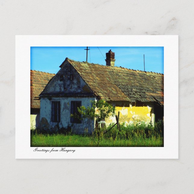 Cartão Postal Saudações da Hungria (Frente)