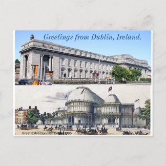 Cartão Postal Saudações da Irlanda - National Concert Hall Dubli