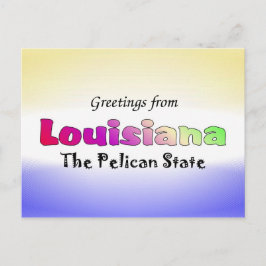 Cartão Postal Saudações da Louisiana