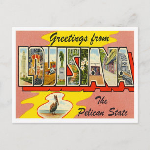 Cartão Postal Saudações da Louisiana Dos Estados dos EUA