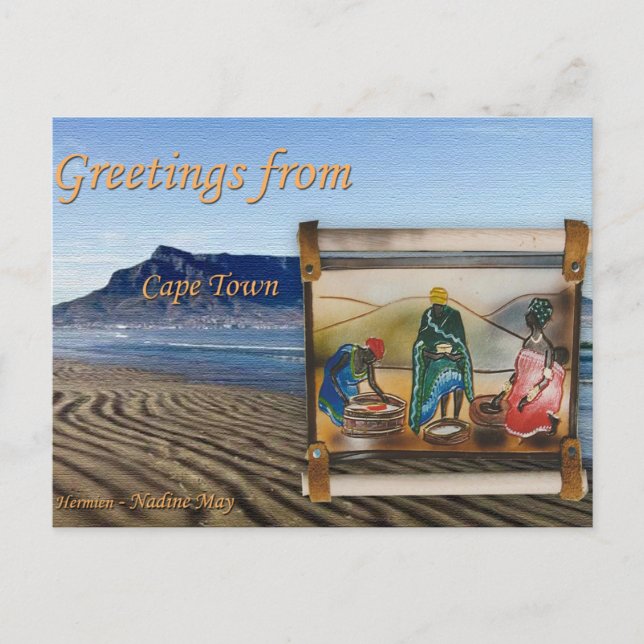 Cartão Postal Saudações da nossa nação arco-íris (Frente)