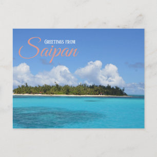 Cartão Postal Saudações da Saipan Travel