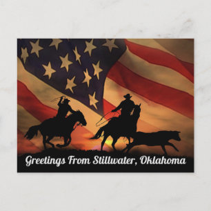 Cartão Postal Saudações Da Stillwater, Cartão-Postal De Oklahoma