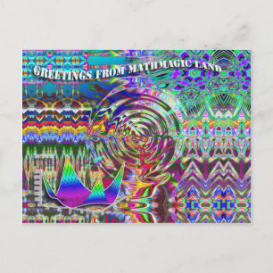 Cartão Postal Saudações da Terra Matemática