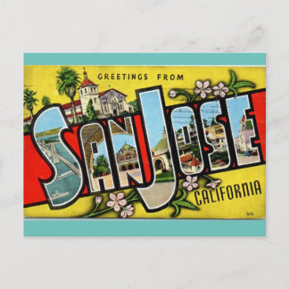 Cartão Postal Saudações da Viagem da Califórnia em San José