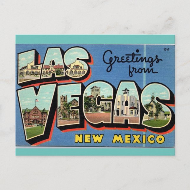 Cartão Postal Saudações da viagem do Novo México em Las Vegas (Frente)