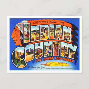 Cartão Postal Saudações da Viagens vintage indiana