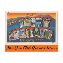 Saudações das Montanhas Enfumaçados