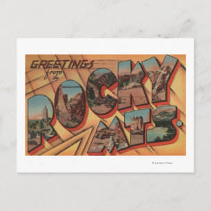 Cartão Postal Saudações das Montanhas Rochosas