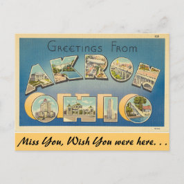 Cartão Postal Saudações de Akron