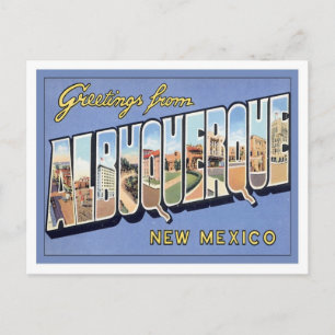 Cartão Postal Saudações De Albuquerque, Novo México