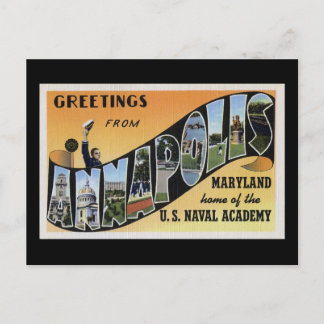 Cartão Postal Saudações de Annapolis Maryland