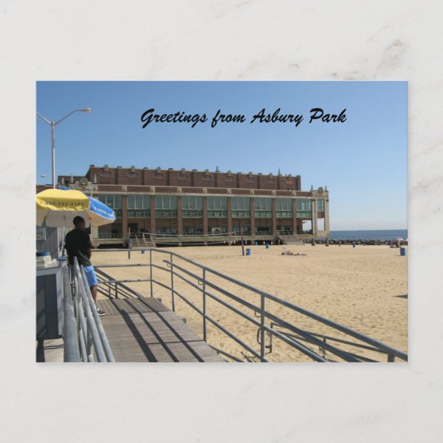 Cartão Postal Saudações de Asbury Park (Frente)