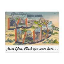 Saudações de Bad Lands, Dakota do Norte
